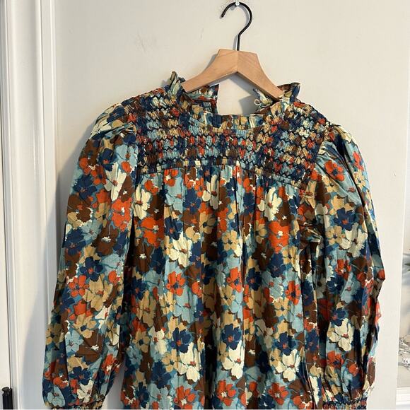NWT Tuckernuck Olivia James The Label Orange floral Mini Dress XS - Picture 12 of 15